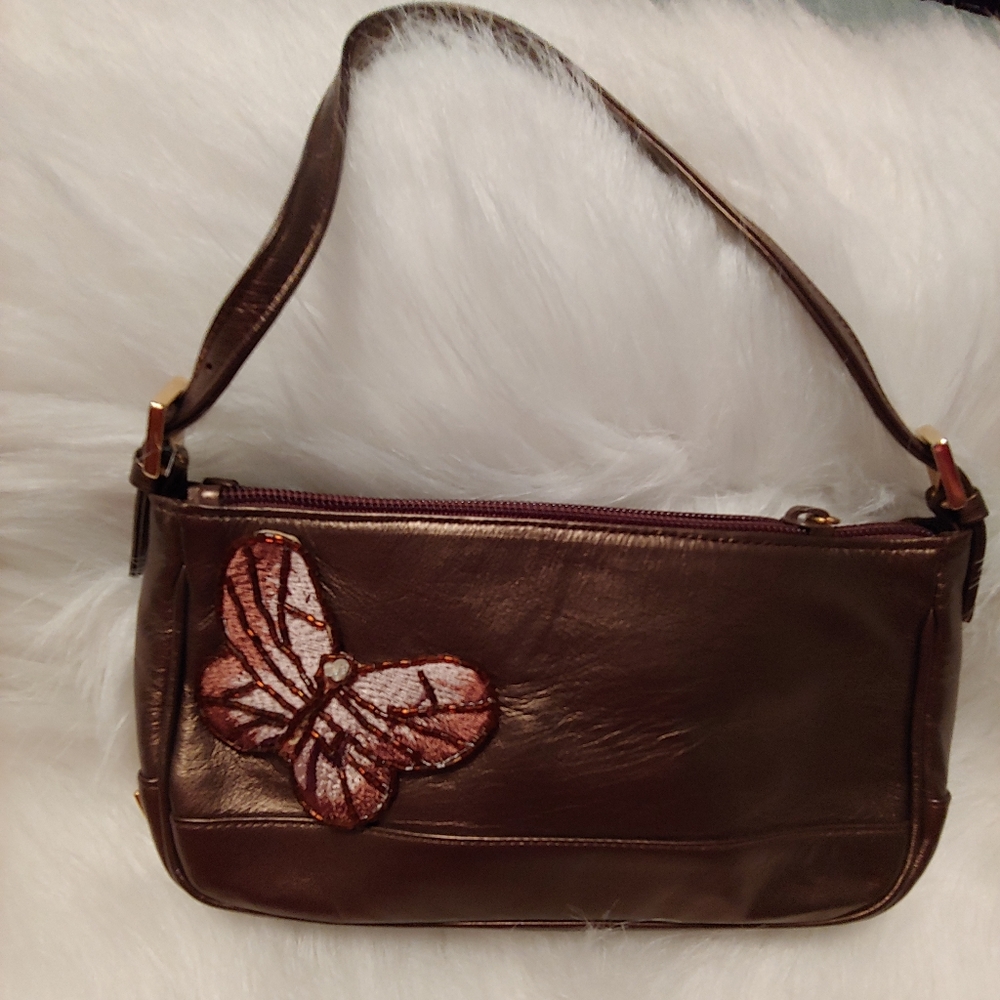 NWOT Stuart Weitzman Bronze Bag